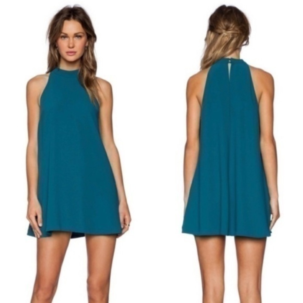 Lovers + Friends Teal Mini Dress
